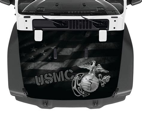 United States Marine Corps Ghost American Flag Usmc Jeep Wrangler Full