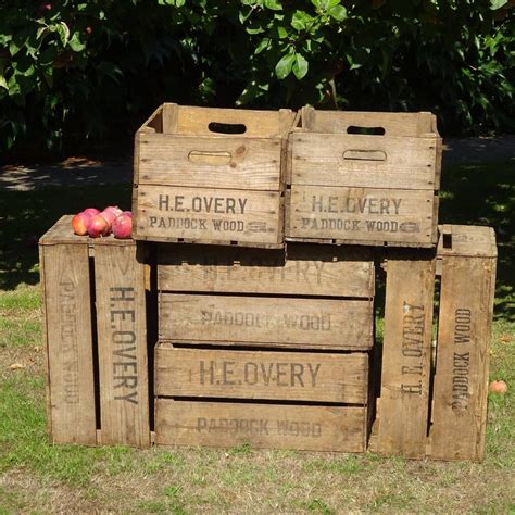 Vintage Original Apple Crate By Vintage Crates Apple Crates Vintage