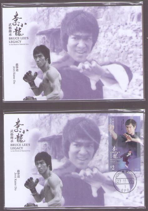 Bruce Lees Legacy Hong Kong Set Of 6 Global Postcard Sales