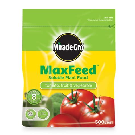 Miracle Gro 500g Maxfeed Tomato Fruit And Vegetable Soluble Plant Food