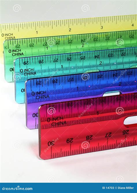 Colorful Rulers Stock Image Image Of Student Kids Education 14703