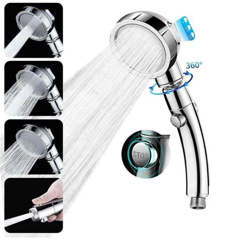 3 Water Outlet Mode Handheld Water Saving Shower Head High Pressure Bath Shower Nozzle