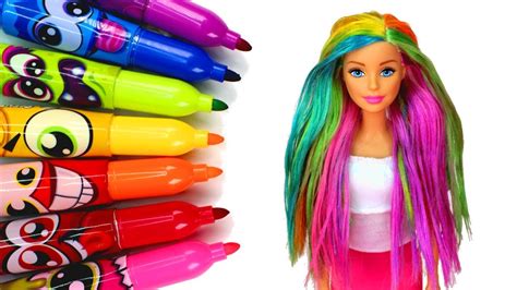 The shampoo contains ingredients like green tea, jojoba and sage along with oat soy and wheat that help to replenish and strengthen the hair. Coloring Barbie's Hair with Markers ️‍🌈 DIY Barbie Rainbow ...