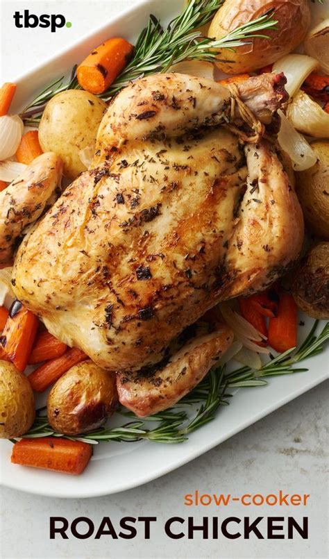 Slow Cooker Roast Chicken Recipe Slow Cooker Roast Crock Pot Cooking Recipes