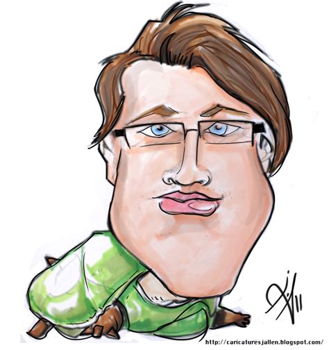 Jack Allen Caricatures And Cartoons My First Self Caricature