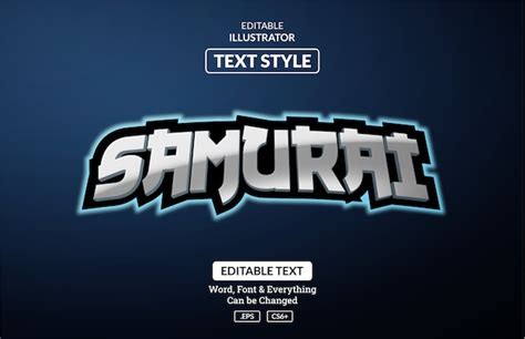 Premium Vector Esport Japan Gaming Style Editable Text Effect