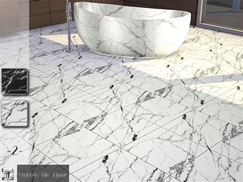 This Marble Tile Floor Set Provides A Glamorous Look To Your Builds Of