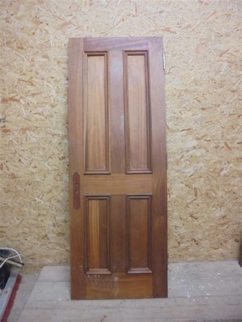 While the new doors don't match the rest of our interior doors, i felt the style i feel like the solid door we built was much more sound dampening than the two in swinging doors we had. Solid Oak Modern 4 Panel Door - Authentic Reclamation