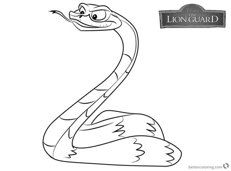 Choose your favorite coloring page and color it in bright colors. Lion Guard Coloring Pages Ushari - Free Printable Coloring ...