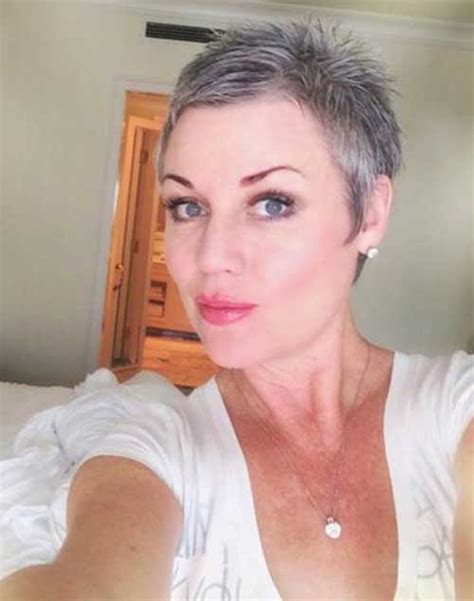 Short pixie cuts for grey hair many women are shy of their first gray hairs and try to cover them up with permanent dyes. 20+ Pixie Haircut for Gray Hair | Pixie Cut - Haircut for 2019