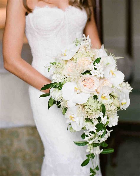 Wedding Bouquets Cascading White Roses White Rose Cascading Bouquet