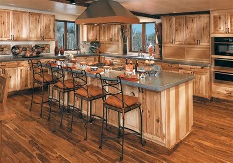 Notice the wood floors are a contrasting colour to the trim. The 25+ best Rustic hickory cabinets ideas on Pinterest | Natural hickory cabinets, Hickory ...
