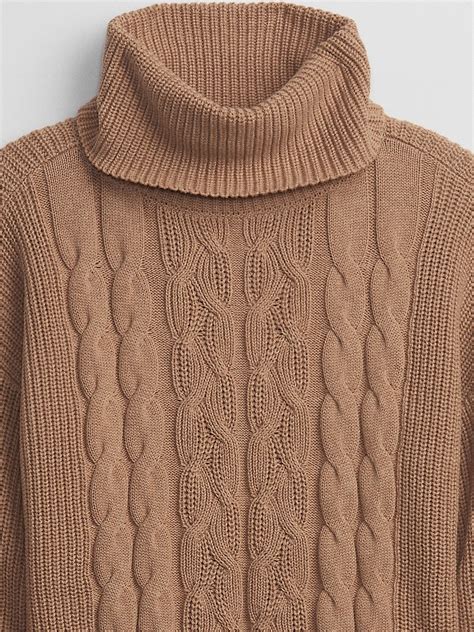 Cable Knit Turtleneck Sweater Gap Factory