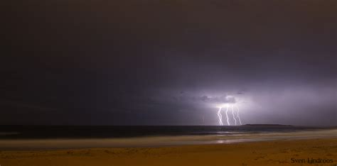 Wallpaper Sky Horizon Sea Atmosphere Lightning Thunder Night