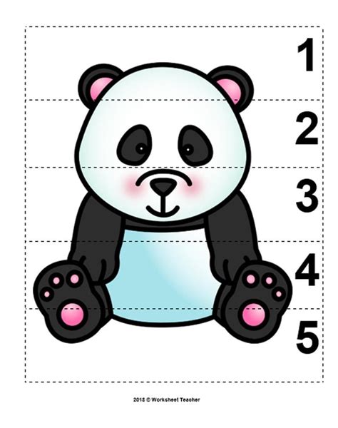 The maze and solution are available as free pdf downloads. 10 Zoo Animals Number Sequence 1-5 Preschool Math Picture ...