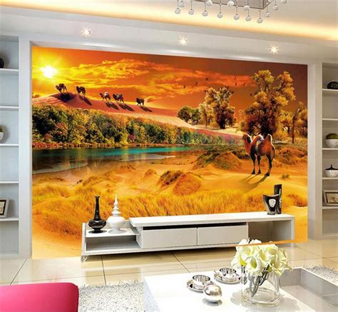 3d Room Wallpaper Custom Photo Mural Non Woven Wall Sticker Camel