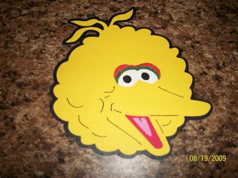 Sesame Street Big Bird Face Template