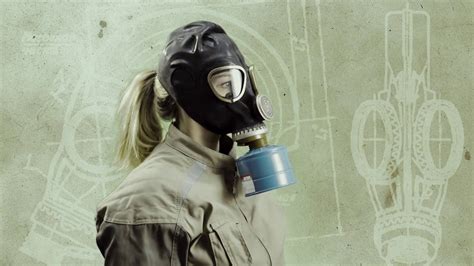 Woman Puts On Gas Mask Youtube