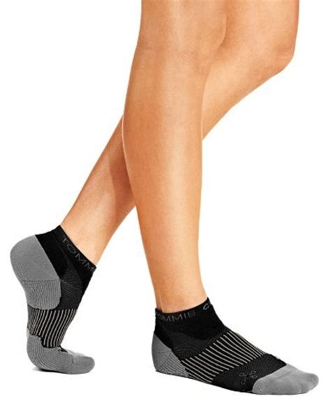 Womens 4 Pack Performance Compression Ankle Socks