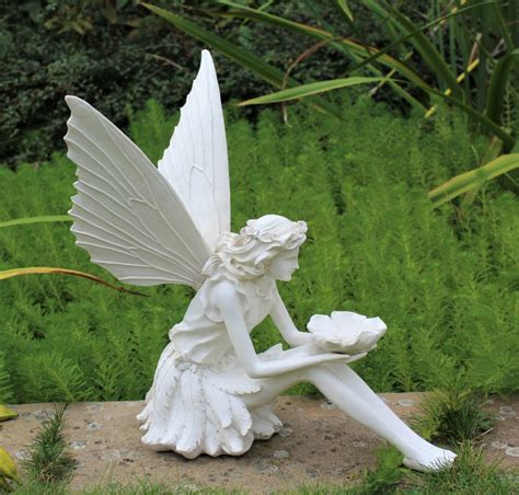 Outdoor Indoor Large Garden Décor Ornament Fairy Sculpture Antique W