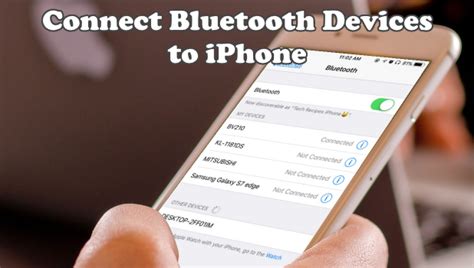 How To Connect Bluetooth Devices To Iphone