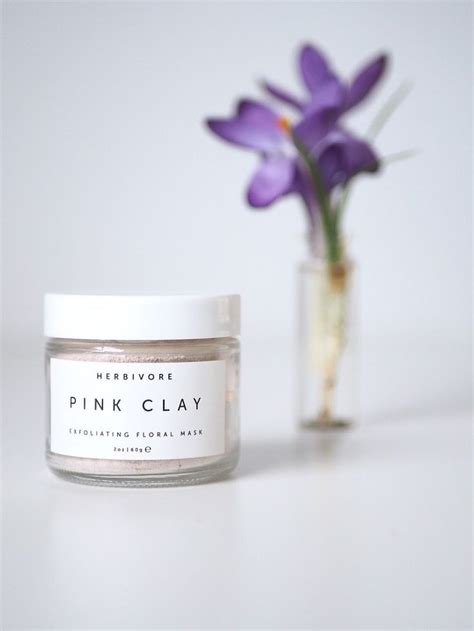 Herbivore Botanicals Pink Clay Mask A Gorgeous Exfoliating And