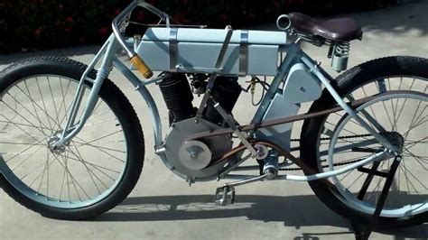 Home Made 1908 Harley V Twin Board Track Racer From Scratch Youtube