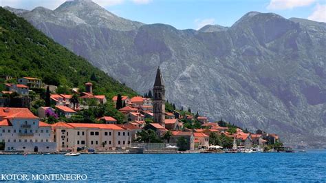 Perast Adriatic Coast Beaches Eastern Europe Scenery Montenegro