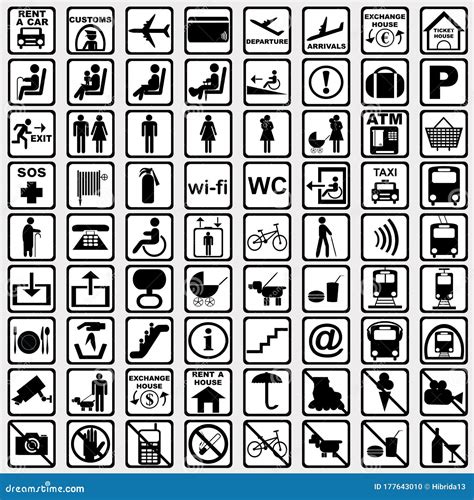 Public Symbols Vector Illustration 33762100