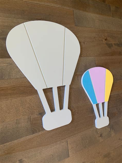Decorative Wooden Hot Air Balloon Decor For Nursery And Kids Etsy