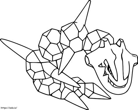 Steelix 3 Coloring Page