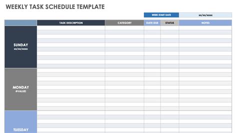 15 Free Weekly Calendar Templates Smartsheet