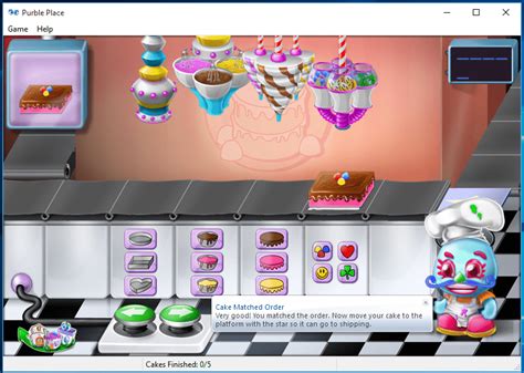 Irresistibles tartas y pasteles con su azúcar y sus ingredientes de color. Gameplay Purble Place Hacer Pasteles | Games World