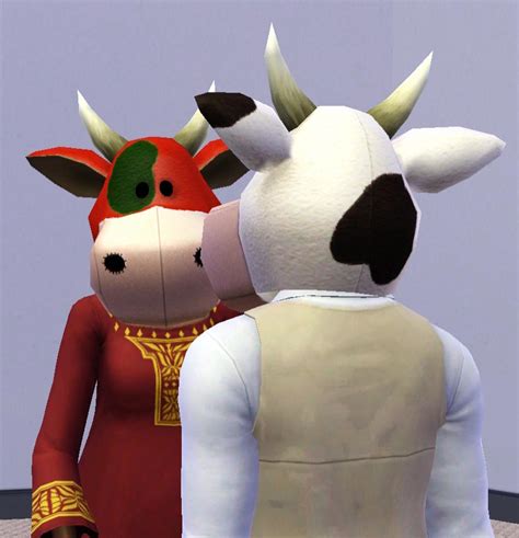 Mod The Sims Moo Moo Cow Mascot Head
