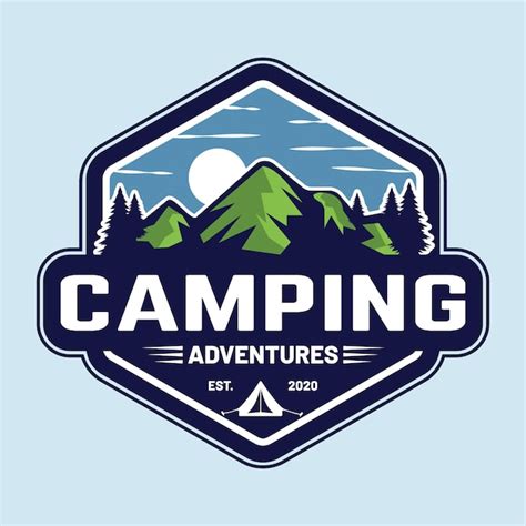 Logotipo De Insignia De Camping Para Dise O De Camiseta Vector Premium