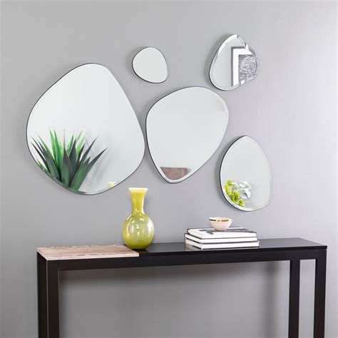 Estelle Glam 5pc Decorative Mirror Set Pebble Shaped