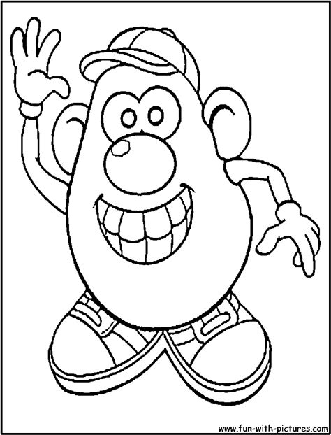 Mr Potato Head Coloring Page - Coloring Home