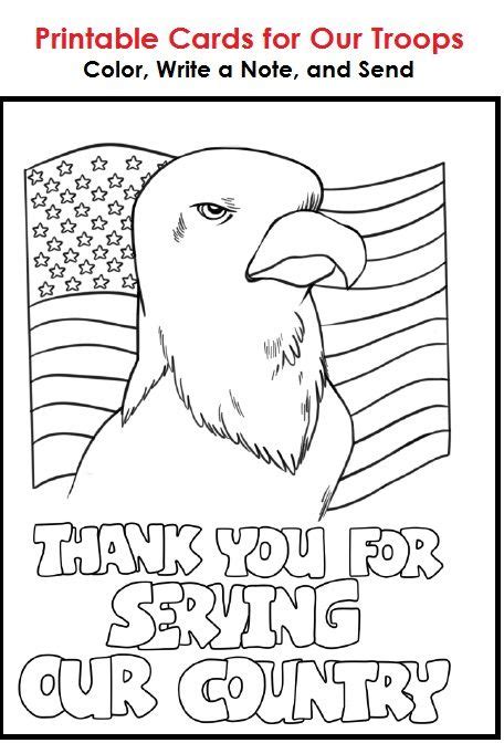 You can use our amazing online tool to color and edit the following thank search through 623989 free printable colorings at getcolorings. Cards for Our Troops | Veterans day coloring page, Thank ...