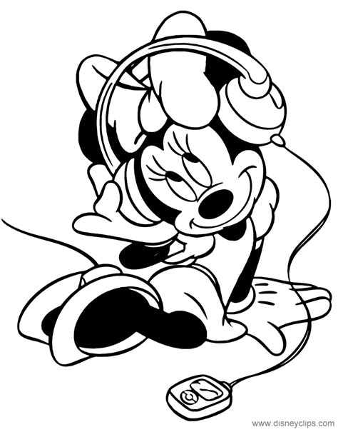 Minnie Mouse Misc Activities Coloring Pages