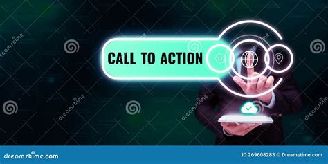 Text Caption Presenting Call To Action Concept Meaning Encourage
