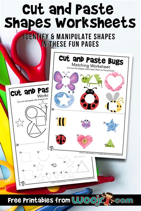 Cut And Paste Shape Worksheets