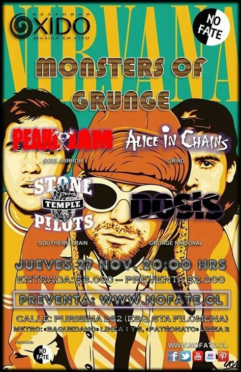 grunge band posters concert posters album art