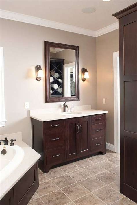 Bathroom Paint Colors With Oak Cabinets Home And Landscape Design