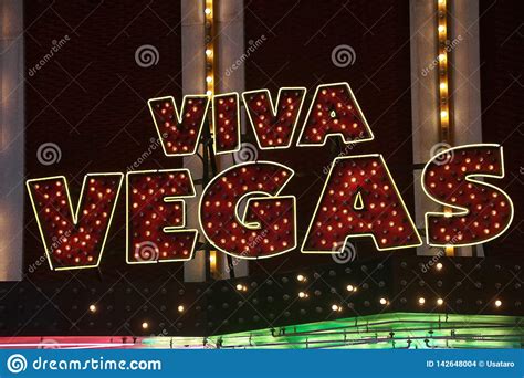 Viva Las Vegas Sign At The Fremont Street Experience In