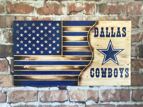 Dallas cowboys wall decor star wood. Dallas cowboys flag wood flag football home decor man | Etsy