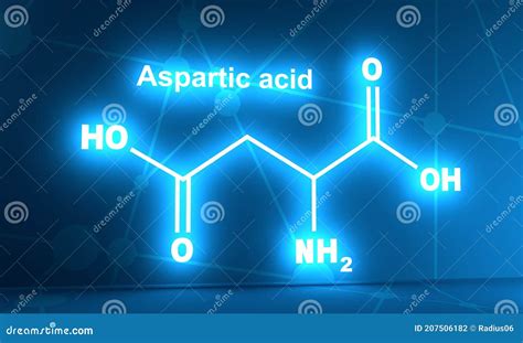 Aspartic Acid Formula Stock Illustration Illustration Of Health