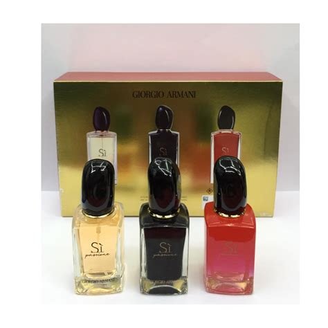 3 X Armani Si For Women Miniature Edp T Set Best Price Perfumes