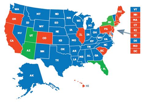 concealed carry permit reciprocity map 02 2022