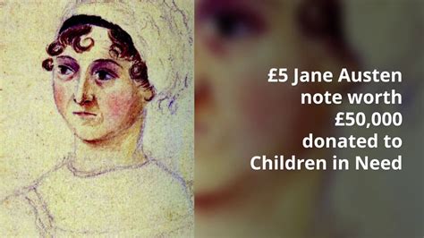 £5 Jane Austen Note Worth £50k Donated To Charity Uk Fundraising Youtube