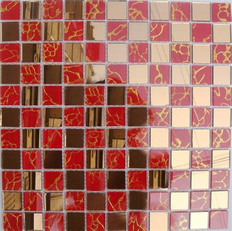 Glass Tile Backsplash Mirrored Mosaic Designs Mirror Tiles Mosa13